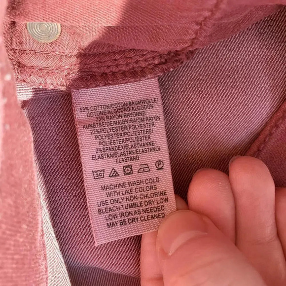 Free People Burgundy Women's Stretchy Denim Jeans Size 26 NWOT - Picture 8 of 14